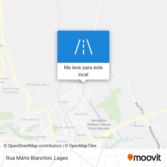 Rua Mário Bianchini mapa