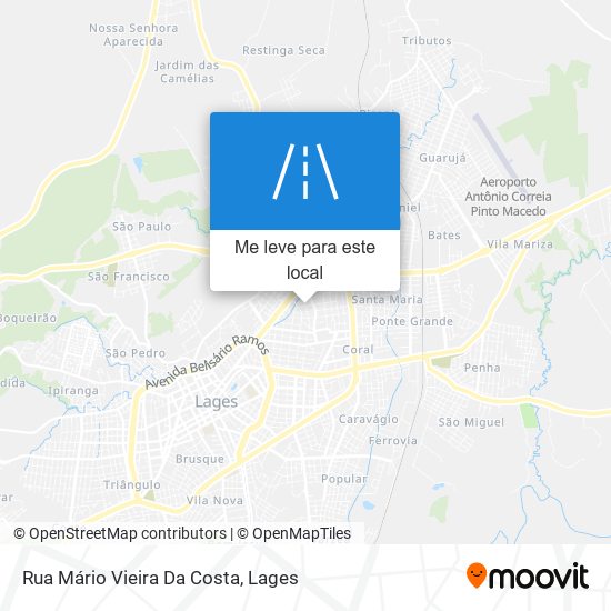 Rua Mário Vieira Da Costa mapa