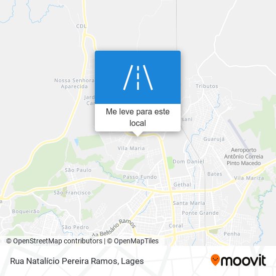 Rua Natalício Pereira Ramos mapa