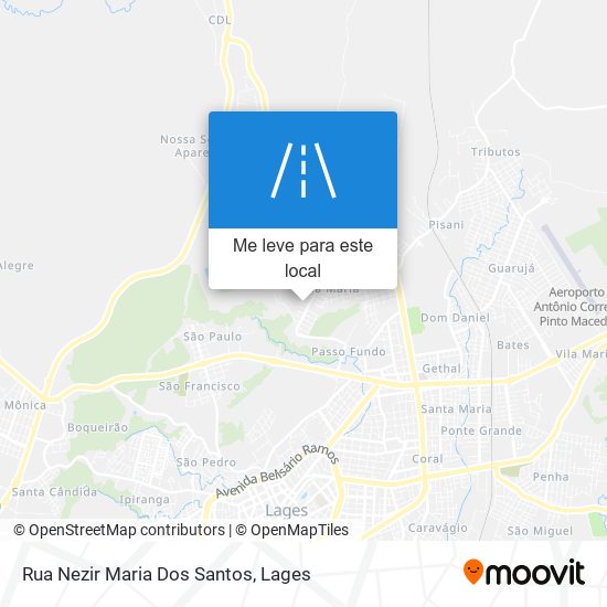 Rua Nezir Maria Dos Santos mapa