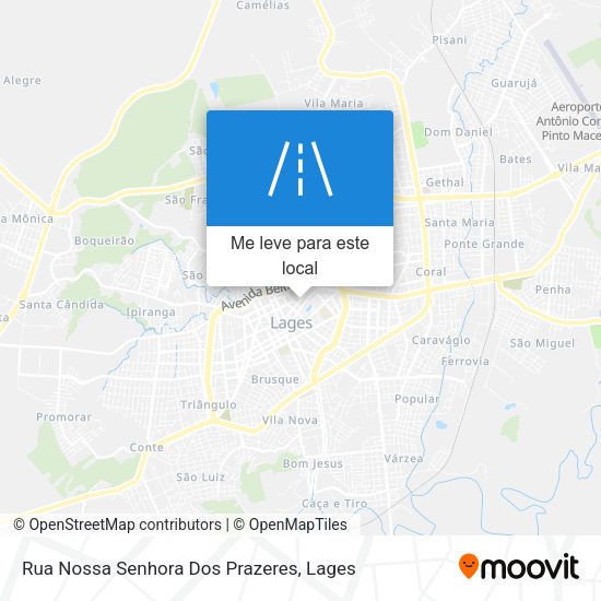 Rua Nossa Senhora Dos Prazeres mapa