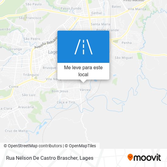 Rua Nélson De Castro Brascher mapa