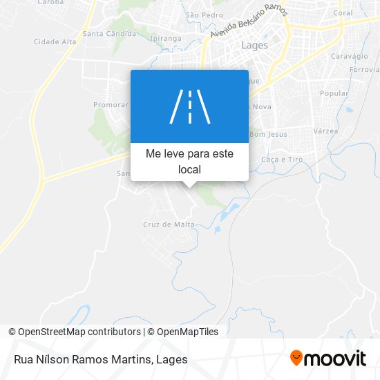 Rua Nílson Ramos Martins mapa