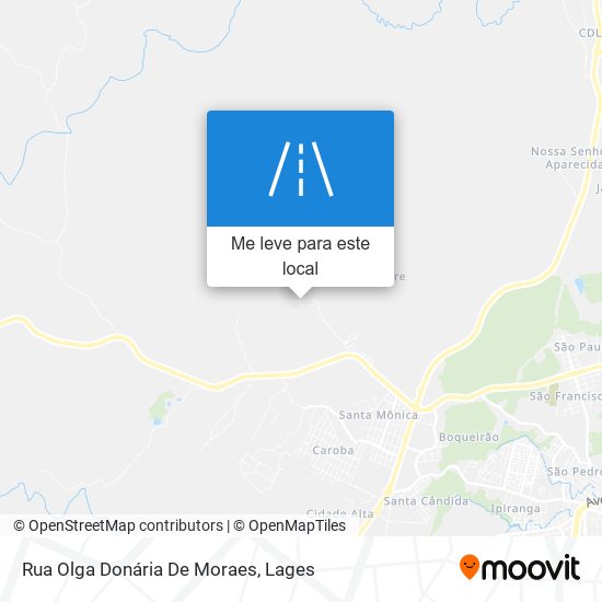 Rua Olga Donária De Moraes mapa