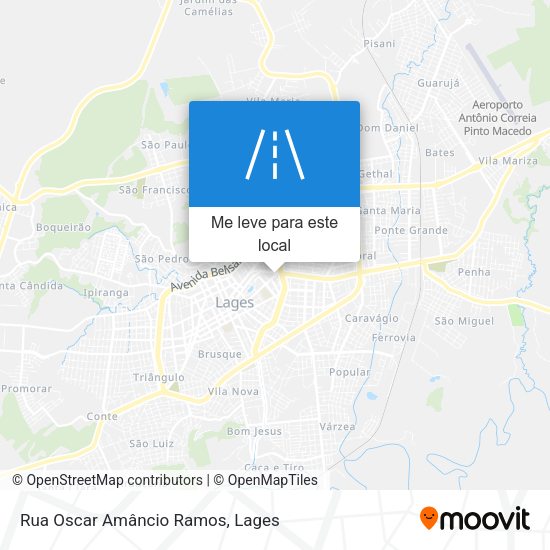 Rua Oscar Amâncio Ramos mapa