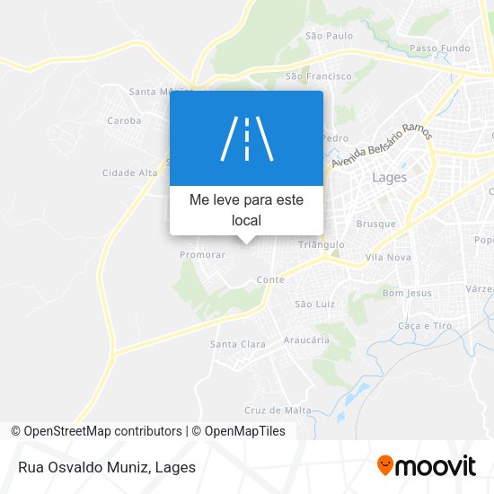 Rua Osvaldo Muniz mapa