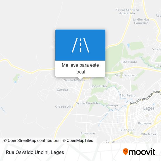 Rua Osvaldo Uncini mapa