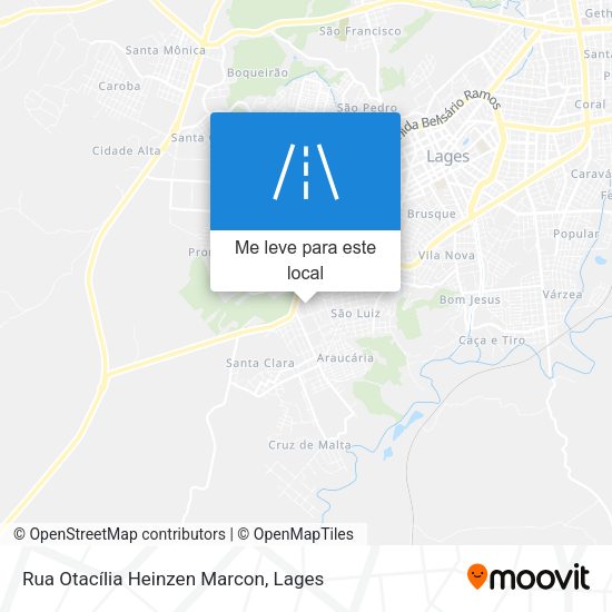 Rua Otacília Heinzen Marcon mapa