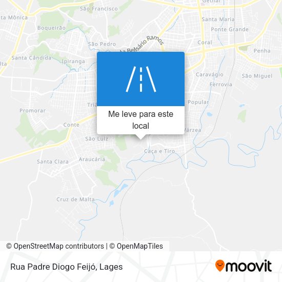 Rua Padre Diogo Feijó mapa