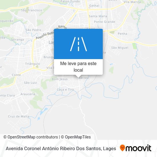 Avenida Coronel Antônio Ribeiro Dos Santos mapa
