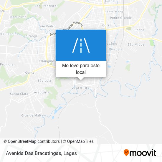 Avenida Das Bracatingas mapa