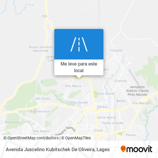 Avenida Juscelino Kubitschek De Oliveira mapa