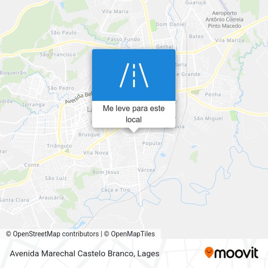Avenida Marechal Castelo Branco mapa