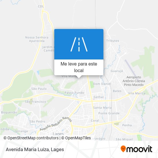 Avenida Maria Luíza mapa