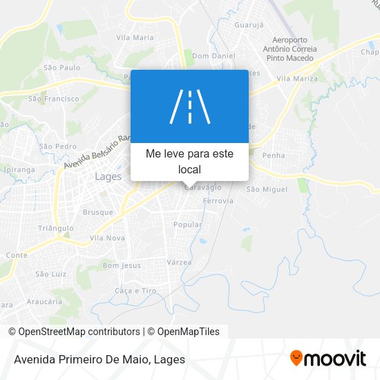 Avenida Primeiro De Maio mapa
