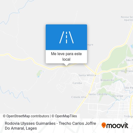 Rodovia Ulysses Guimarães - Trecho Carlos Joffre Do Amaral mapa