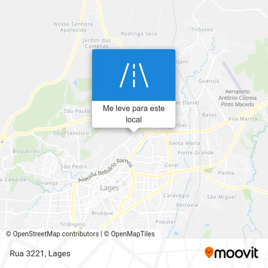 Rua 3221 mapa