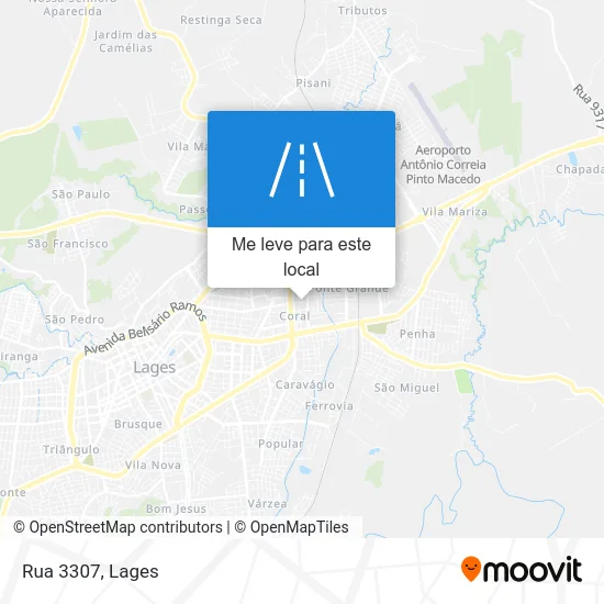 Rua 3307 mapa
