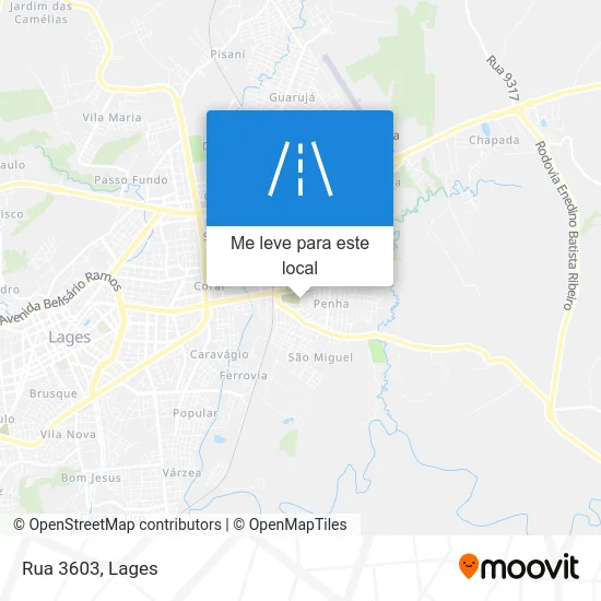 Rua 3603 mapa