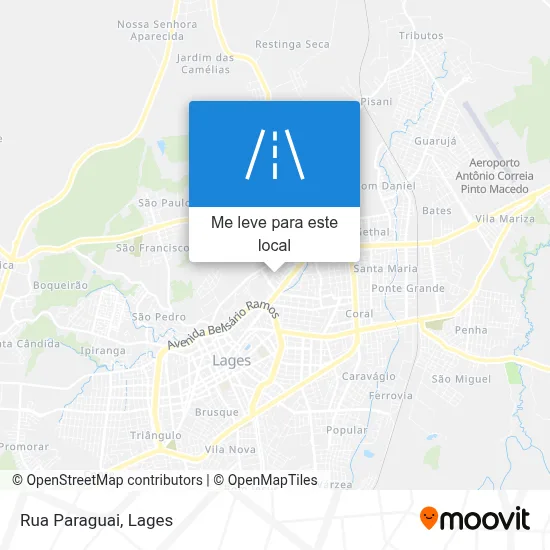 Rua Paraguai mapa