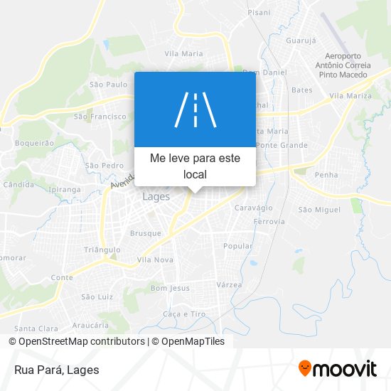 Rua Pará mapa