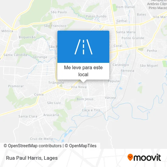 Rua Paul Harris mapa