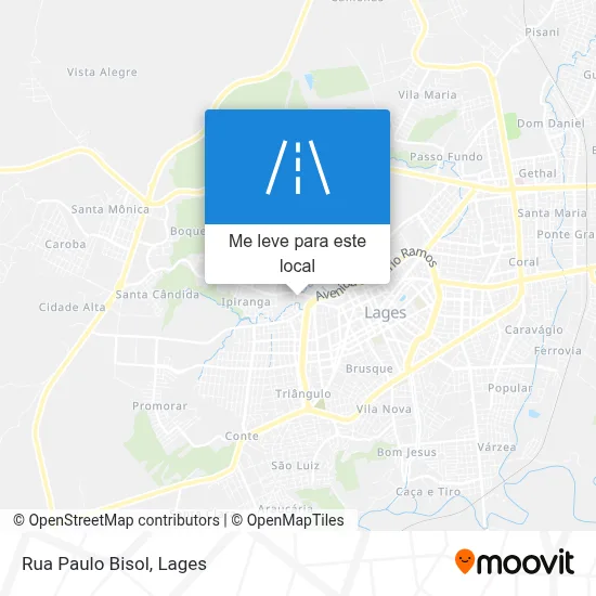 Rua Paulo Bisol mapa