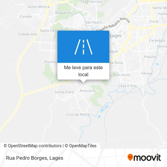 Rua Pedro Borges mapa