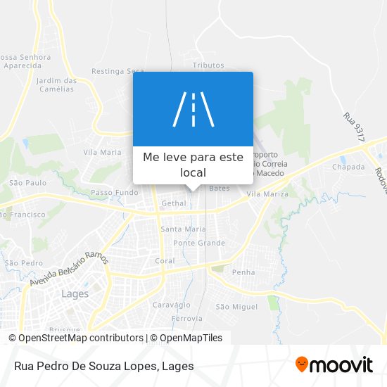 Rua Pedro De Souza Lopes mapa
