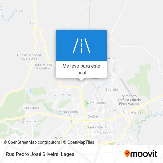 Rua Pedro José Silveira mapa