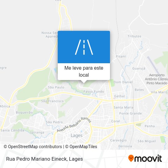 Rua Pedro Mariano Eineck mapa