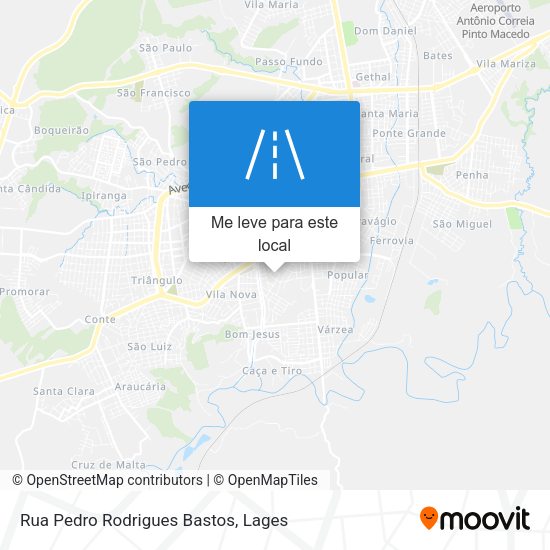 Rua Pedro Rodrigues Bastos mapa