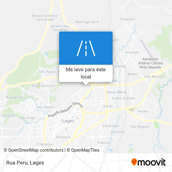 Rua Peru mapa