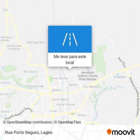 Rua Porto Seguro mapa