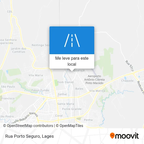 Rua Porto Seguro mapa