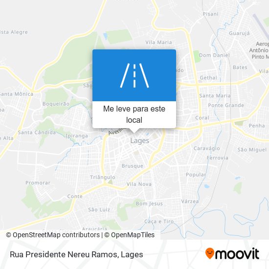 Rua Presidente Nereu Ramos mapa