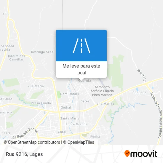 Rua 9216 mapa