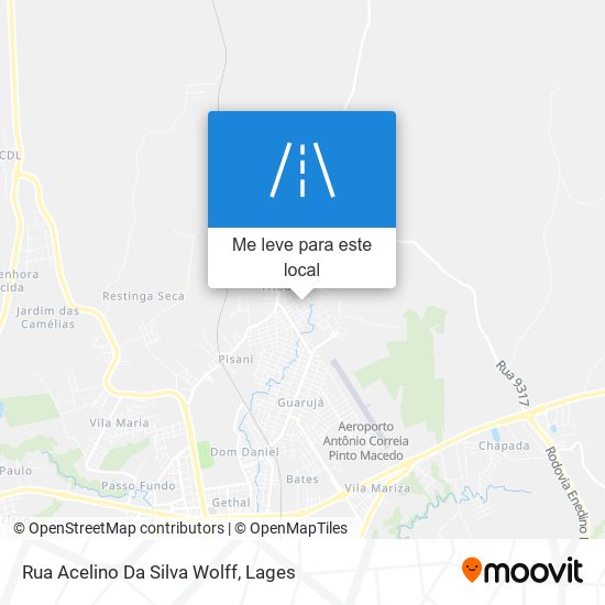 Rua Acelino Da Silva Wolff mapa