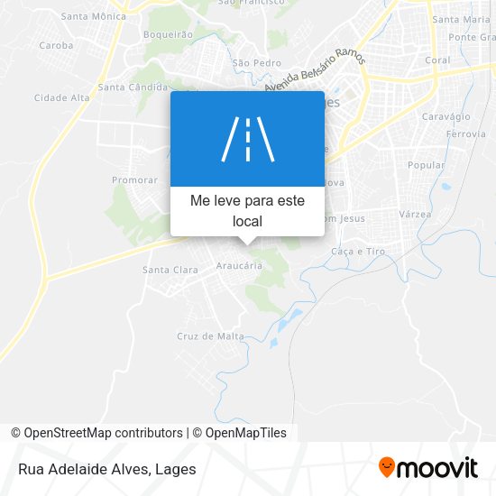 Rua Adelaide Alves mapa