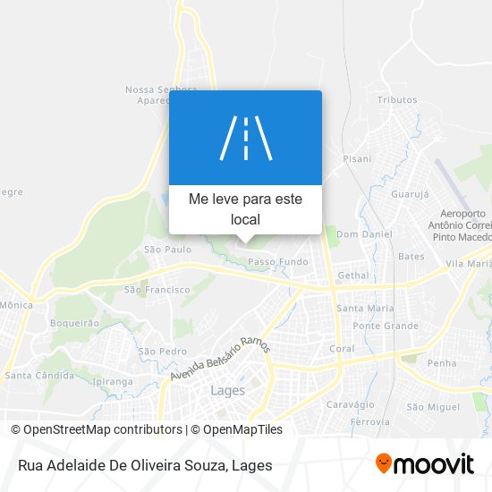 Rua Adelaide De Oliveira Souza mapa