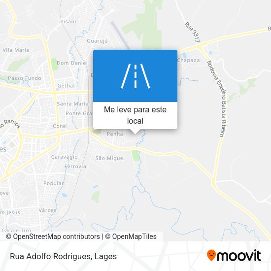 Rua Adolfo Rodrigues mapa