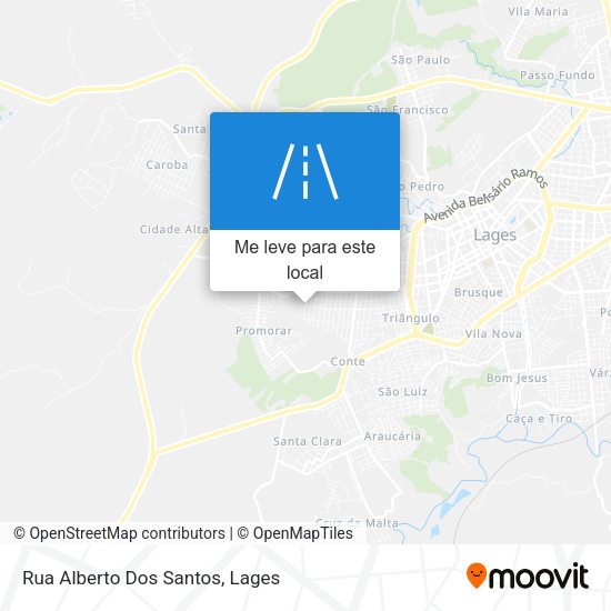 Rua Alberto Dos Santos mapa
