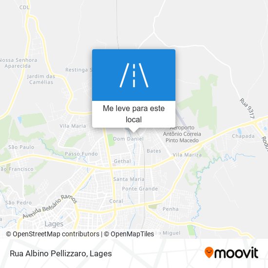 Rua Albino Pellizzaro mapa