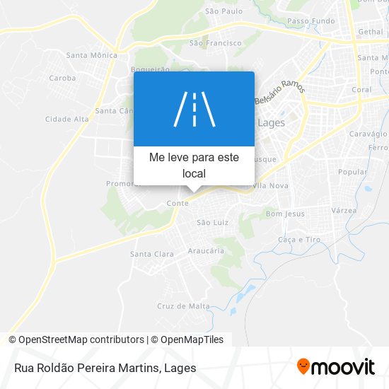 Rua Roldão Pereira Martins mapa