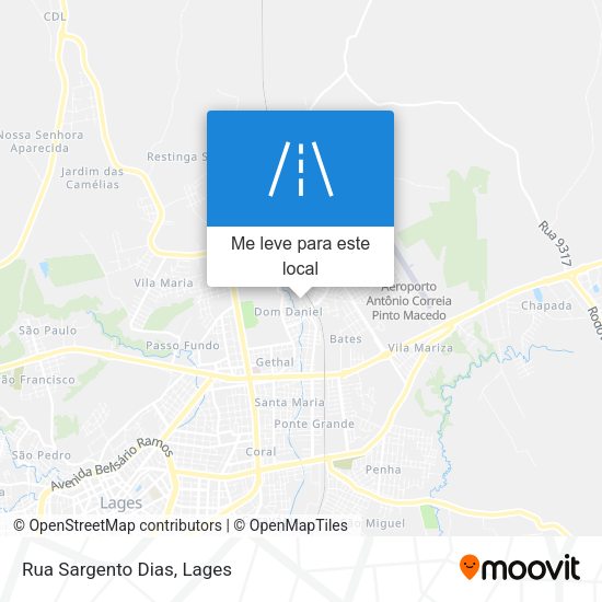Rua Sargento Dias mapa