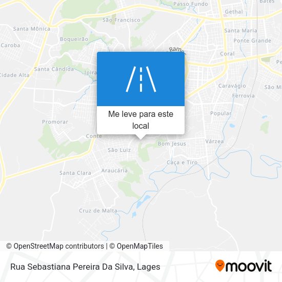 Rua Sebastiana Pereira Da Silva mapa