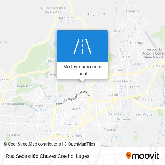 Rua Sebastião Chaves Coelho mapa