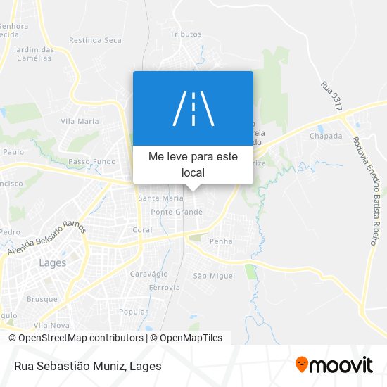 Rua Sebastião Muniz mapa