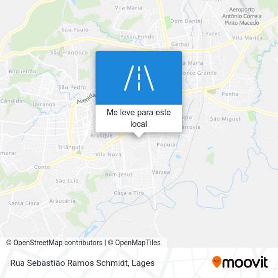 Rua Sebastião Ramos Schmidt mapa