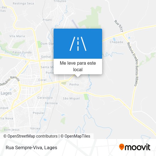Rua Sempre-Viva mapa